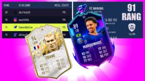 JE SUIS 91e MONDE grâce à ce PACK OPENING FIFA 22! J'ai acheté MARQUINHOS, ZIDANE,.. TOP 100 MONDE!