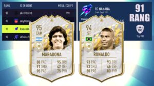 TOP 100 MONDE FIFA 22! JE VEUX PACK les ICONES MARADONA et RONALDO dans ce PACK OPENING FIFA 22!