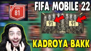 EFSANEVİ İLK DEFA FIFA Mobile 22 PAKET AÇILIMI VE OYNANIŞ (Kadro Efsane Oldu)