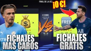 FICHAJES GRATIS 2021 vs los FICHAJES MAS CAROS 2021 | Experimentos Fifa 22