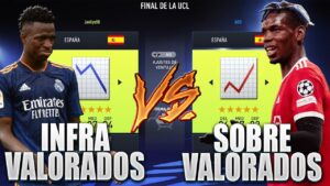 Jugadores SOBREVALORADOS vs Jugadores INFRAVALORADOS Experimentos Fifa 22