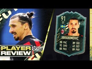 BEST STRIKER ON FIFA 22? 91 WINTER WILDCARD IBRAHIMOVIC PLAYER REVIEW - FIFA 22 ULTIMATE TEAM