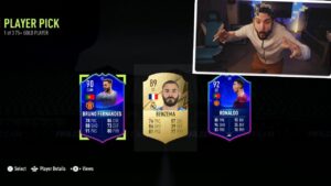 CE QUE J'AI EUX DANS X100 CHOIX JOUEUR 75+ ! FIFA 22