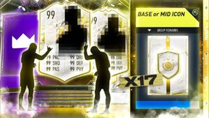 FIFA 22 17 x New Base or Mid Icon Upgrade Packs!