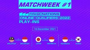 FIFA E-NATION ONLINE QUALIFIERS 2022 PLAY-INS : MATCH WEEK #1