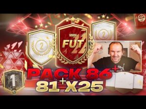 J'OUVRE MON PACK 81+ X25, UN RENFORT FUT CHAMPION 86+ ET MES RECOMPENSES ELITE RIVALS ! FIFA 22