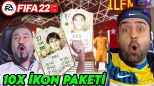 KAKA'MIZ GELDİ! DEV İKON PAKETİ AÇILIMI X10! | ÜMİDİYLE FIFA 22 İKON PAKETLERİ AÇIYORUZ!