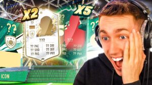 MINIMINTER PACKS 5 WINTER WILDCARDS & 2 ICONS!! (FIFA 22 PACK OPENING)