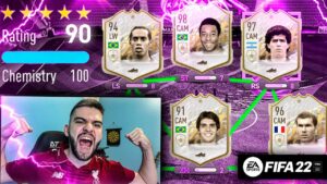 OS ICONS NO MELHOR FUT DRAFT DA HISTÓRIA!! FIFA 22 🤪🤪🤪