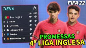 Simulei as PROMESSAS PORTUGUESAS na 4ª LIGA INGLESA! FIFA 22