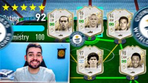IHHHHHH O MELHOR FUT DRAFT DOS ICONS!!! SUPER DRAFT TÁ DEMAIS!! FIFA 22 🤪🤪🤪
