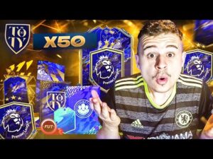 J'OUVRE 50 RENFORT PL PREMIUM + MON CHOIX ICÔNE 😍 - FIFA 22