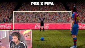 PÊNALTIS DO MESSI de 2005 a 2022 - FIFA VS PÉS