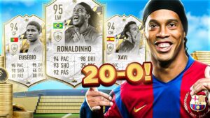30 Million Coins SPENT On 20-0 FUT Champions Team 🤑 95 Ronaldinho,  94 Eusebio, 92 Vieira!! FIFA 22