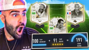 99 Pele & 97 Zidane 😲 BEST 191 Fut Draft EVER! FIFA 22 Ultimate Team highest Rated Draft