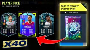 FIFA 22 40 x Guaranteed Year in Review Player Pick Packs!