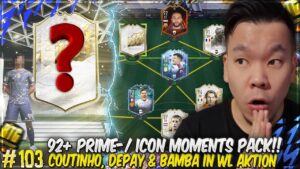 MEIN 92+ PRIME- ODER MOMENTS ICON PACK 😲 WL MIT FUT FANTASY COUTINHO, DEPAY & COLE🔥🔥 FIFA 22 RTG#103