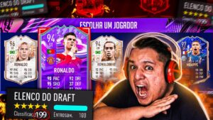 MONTEI UM DRAFT INCRÍVEL!! 94 RONALDO FUT BIRTHDAY!! FIFA 22 FUT DRAFT!! 🔥🏆
