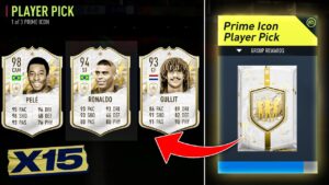 FIFA 22 15 x Guaranteed Prime Icon Player Pick Packs!