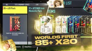FIFA 22 World's First Guaranteed 85+ x 20 Icon Swaps Pack!