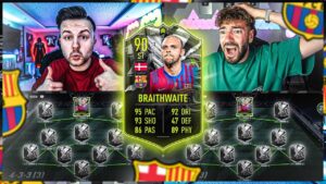 G.O.A.T. BRAITHWAITE Squad Builder BATTLE 🤩🔥 FIFA 22 SBB vs Wakez
