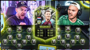 LAST MINUTE SHOWDOWN WEGHORST SQUADBUILDER BATTLE 😱 vs BUSENBENNI FIFA 22 SBB