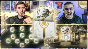 FIFA 22: RANDOM 93+ ICON MOMENTS PACK SQUAD BUILDER BATTLE 😱😱