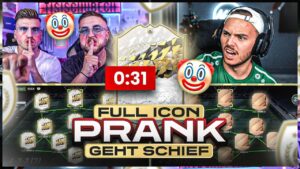 Full ICON SBB PRANK geht Komplett schief 😂🤬 Squad Builder Battle VS Benji 🔥FIFA 22
