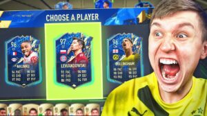 TOTS LEWANDOWSKI IN A 194 RATED BUNDESLIGA FUT DRAFT!! (FIFA 22)