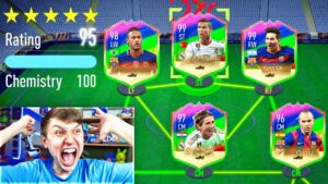 195 RATED!! - FULL RAINBOW CARD FUT DRAFT (FIFA 22)