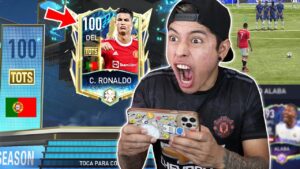 AL FIN LOGRÉ SACAR A CRISTIANO RONALDO en FIFA MOBILE 😱 *100 GRL*