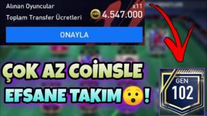 ÇOK AZ COİNSLE EFSANE TAKIM OLUŞTURMA - 102 GEN😱 - FİFA MOBİLE 22