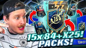 INSANE 15X 84+ x25 TOTS Swaps Packs! FIFA 22 Ultimate Team