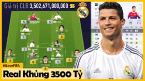 Khám Phá Đội Hình REAL MADRID 3500 Tỷ Cực Khủng Leo Rank Đầu Mùa: CR7 22TOTY, OWEN, ESSIEN ICON +5
