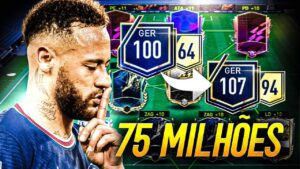 MELHOR TIME! 🔥 MONTEI UM TIMAÇO PRO INSCRITO COM 75 MILHÕES DE COINS 🤑 - FIFA MOBILE 2022