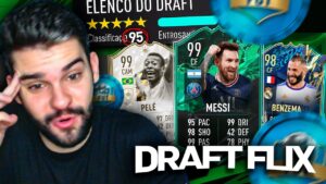 SUPER FUT DRAFTFLIX com TIME 195 DE CLASSIFICAÇÃO no FIFA 22!! FUT DRAFT*