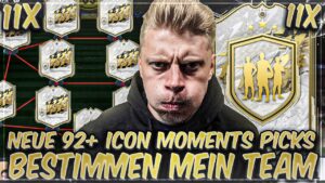 11x NEUE 92+ MOMENTS ICON PICKS BESTIMMEN MEIN FIFA 22 TEAM!
