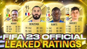 20 Official Player Ratings Leaked in FIFA 23 Ultimate Team?