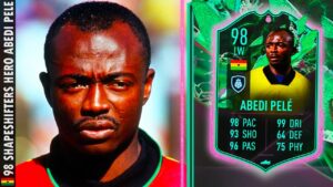 98 SHAPESHIFTERS HERO ABEDI PELE PLAYER REVIEW - FIFA 22 ULTIMATE TEAM