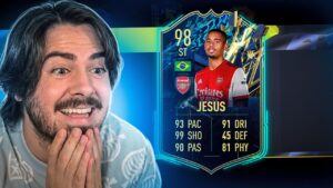 A CARTA DO GABRIEL JESUS MAIS APELONA DO FIFA! FUT DRAFT *COMPLETO* COM VARIOS TOTY E TOTS! FIFA 22