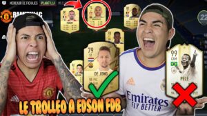 ELIJO SU EQUIPO (PLANTILLA) de EDSON FDB en FIFA 😱 *LE TROLLEO a PAPIEDSON*