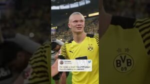 Erling Haaland moving like a FIFA player is still amazing 😂