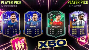 FIFA 22 50 x Guaranteed Futties Campaign Bag Player Pick Packs!