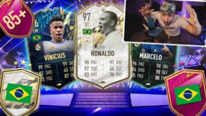J'OUVRE X20 PACK 85X10 FUTTIES & ( choix icone moments bresil ) ! FIFA 22