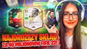 NAJDROŻSZY MOŻLIWY SKŁAD W FIFIE 22!! WYDAŁAM PONAD 40 MILIONÓW! - FIFA 22 ULTIMATE TEAM