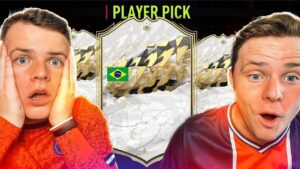 OH CE FIASCO CHANCEUX!! 😂🇧🇷- CHOIX ICONE MOMENTS BRÉSIL + PACK 85x10 FUTTIES! FIFA 22 avec 0€ #221