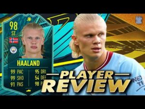 5⭐WF /4⭐SM UPGRADE?!😍 98 PLAYER MOMENTS HAALAND PLAYER REVIEW! FIFA 22 ULTIMATE TEAM
