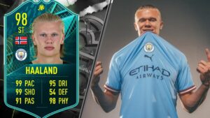 98 MOMENTS ERLING HAALAND PLAYER REVIEW FIFA 22