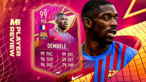 99 FUTTIES DEMBELE PLAYER REVIEW | FIFA 22 Ultimate Team