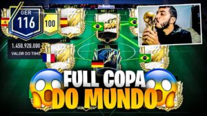 ABSURDO! 😱 MONTEI TIME SÓ DE CAMPEÕES DA COPA DO MUNDO E... 🔥 - FIFA MOBILE 2022